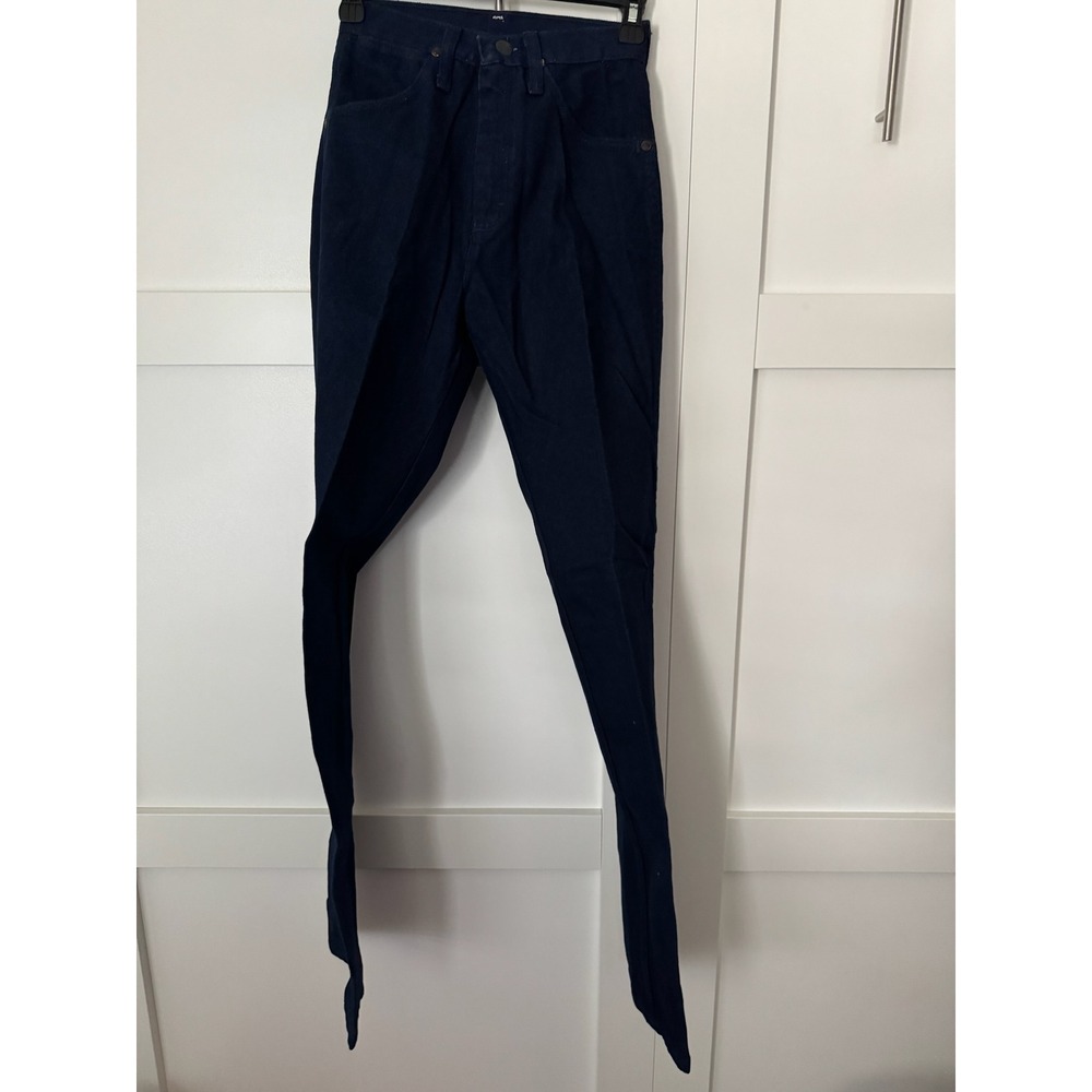 Vintage Wrangler 14MWZ Cowboy Cut Tapered Leg Indigo Blue Denim Jeans NWT - Picture 3 of 12